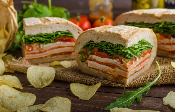 Sandwich italiano prensado —  Fotos de Stock