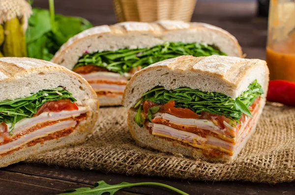 Sandwich italiano prensado —  Fotos de Stock