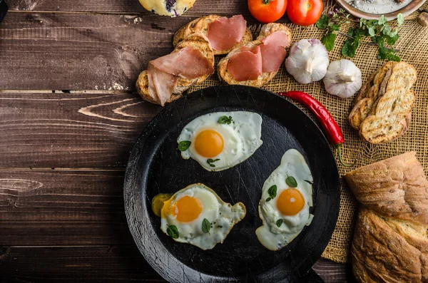 Pełne białka śniadanie — Zdjęcie stockowe