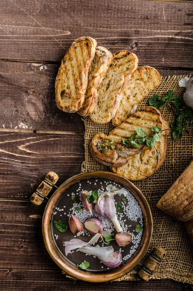 Bruschetta de ajo —  Fotos de Stock