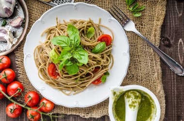 Milan pesto ile makarna