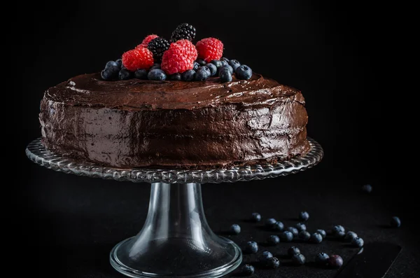 Bolo de chocolate — Fotografia de Stock