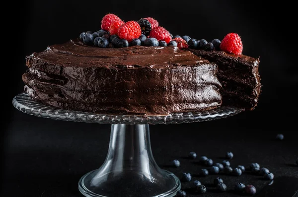 Bolo de chocolate — Fotografia de Stock