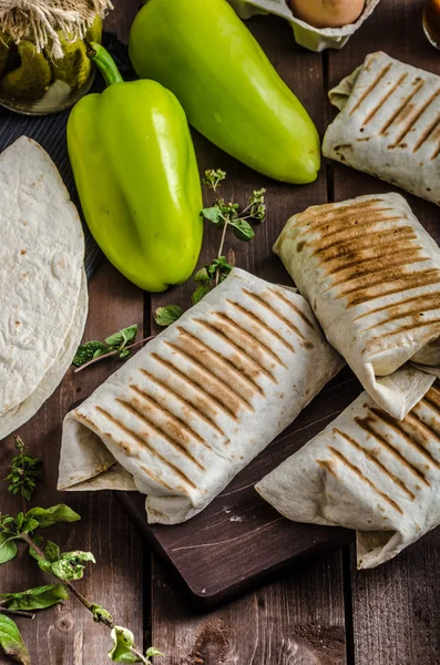 Ontbijt burrito — Stockfoto