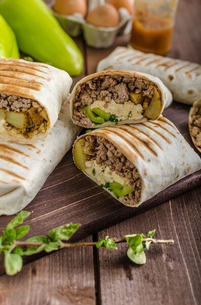 Буррито на завтрак
