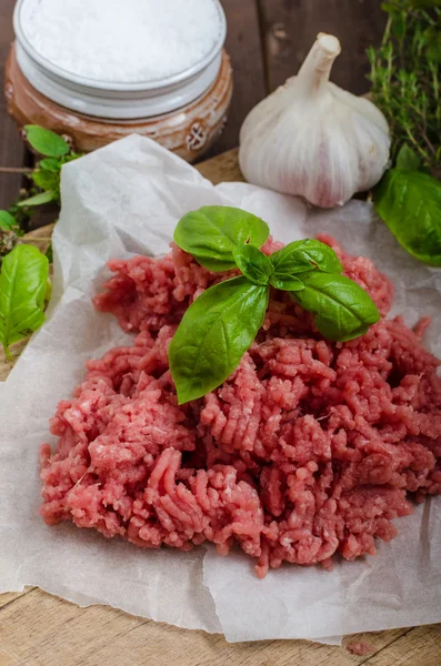 Minced beef raw — Stock Photo, Image