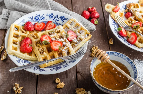 Belgian breakfast — Stock Photo, Image