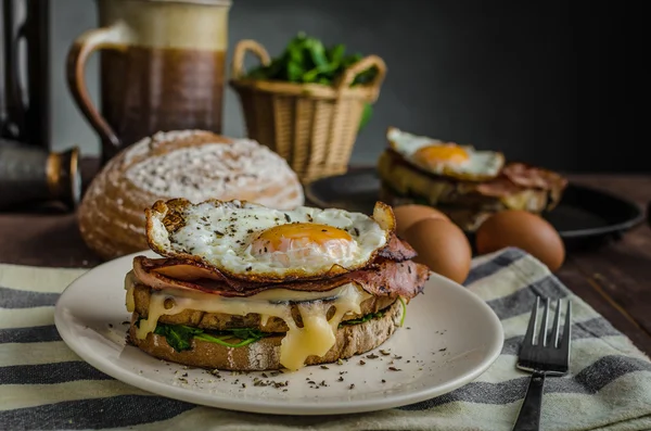 Madame croque — Fotografia de Stock