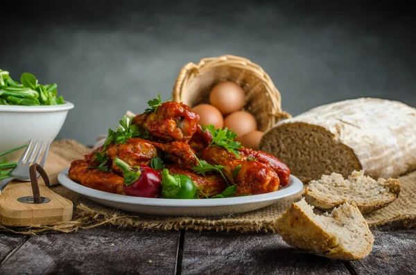 Hot chicken wings — Stock Photo, Image