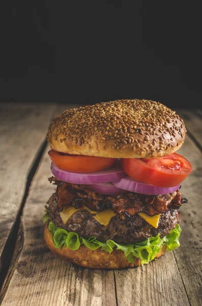 American rustic burger — Stock Photo, Image