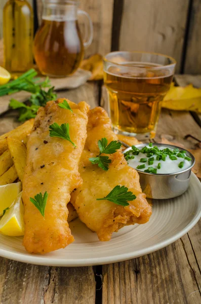 Fish and chips — Stockfoto