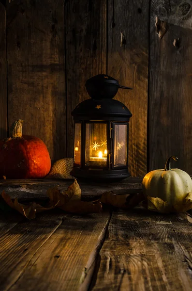 Cadılar Bayramı balkabağı fener moody resimle — Stok fotoğraf