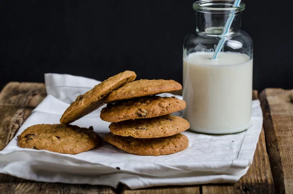 Biscotti alla crema di farina d'avena fatti in casa — Foto Stock