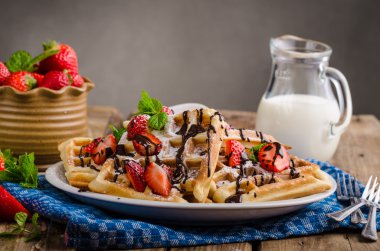 Özgün Belçika waffle