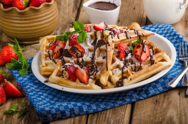 Özgün Belçika waffle