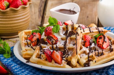 Özgün Belçika waffle