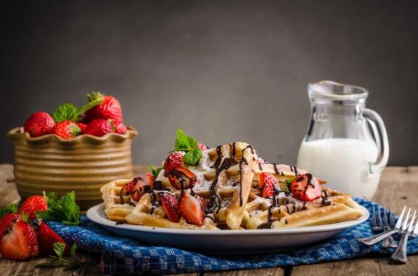 Özgün Belçika waffle