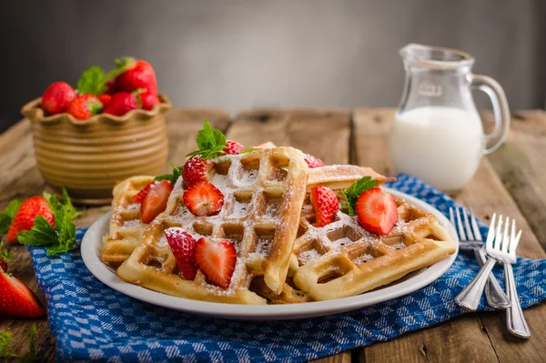 Original Belgian waffles — Stock Photo, Image