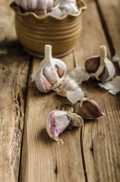 Homemade bio garlic — Stock Photo, Image