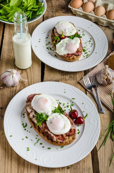 Ovos Benedict — Fotografia de Stock