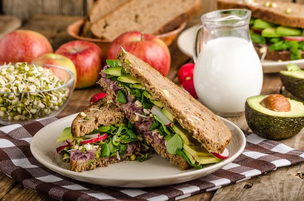 Chipotle awokado Sandwich lato przepis — Zdjęcie stockowe