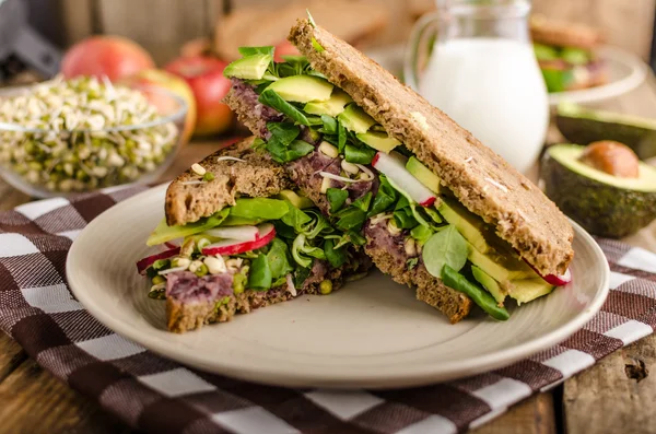 Chipotle-Avocado Summer Sandwich Recipe — Stock Photo, Image