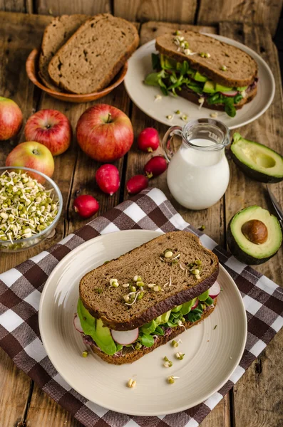 Chipotle avokádo letní sendvič Recept — Stock fotografie