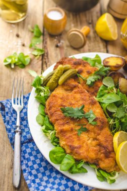 Wiener Schnitzel, lezzetli şnitzel