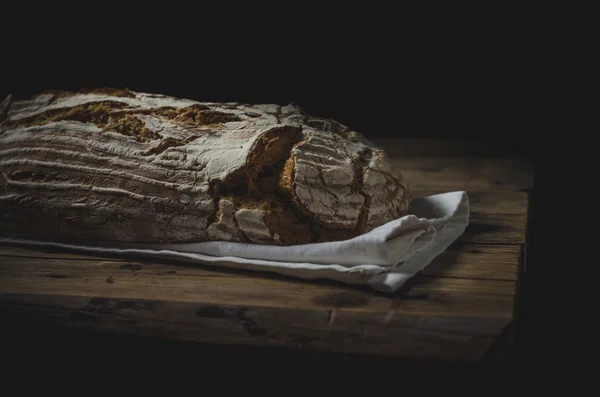 Pan casero de masa fermentada — Foto de Stock