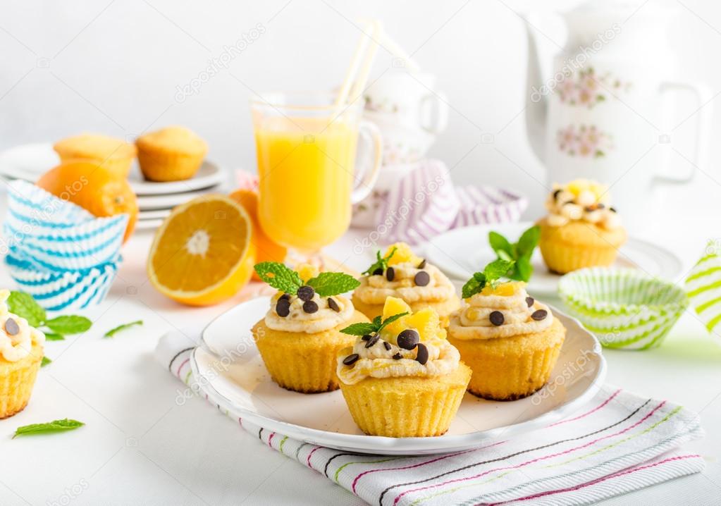 Fruit muffins homemade