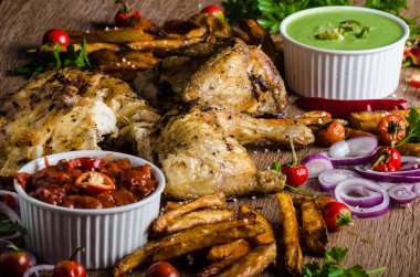 Piri piri baharatlı tavuk