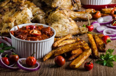 Piri piri baharatlı tavuk