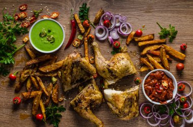 Piri piri baharatlı tavuk