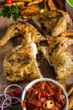 Piri piri baharatlı tavuk