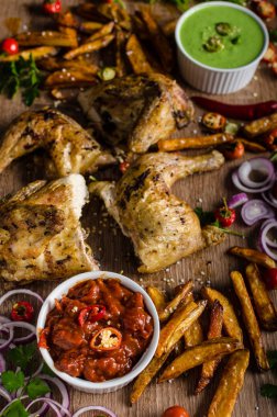 Piri piri baharatlı tavuk