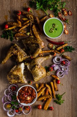 Piri piri baharatlı tavuk