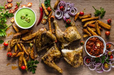 Piri piri baharatlı tavuk