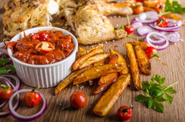 Piri piri baharatlı tavuk