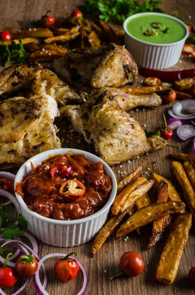 Piri piri kryddig kyckling — Stockfoto