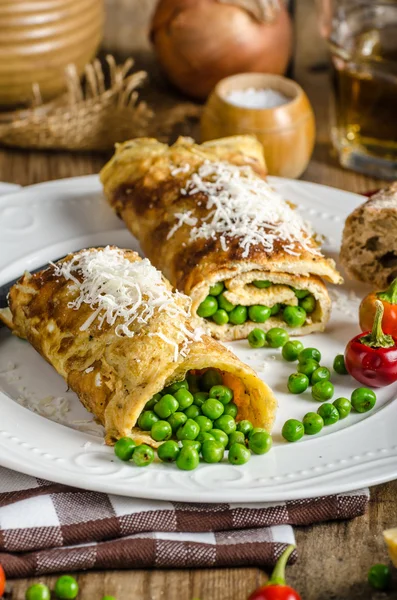 Full protein breakfast — Stock Photo, Image