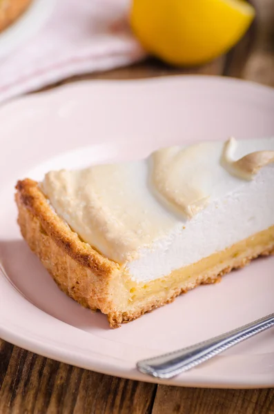 おいしいレモンのチーズケーキ — ストック写真