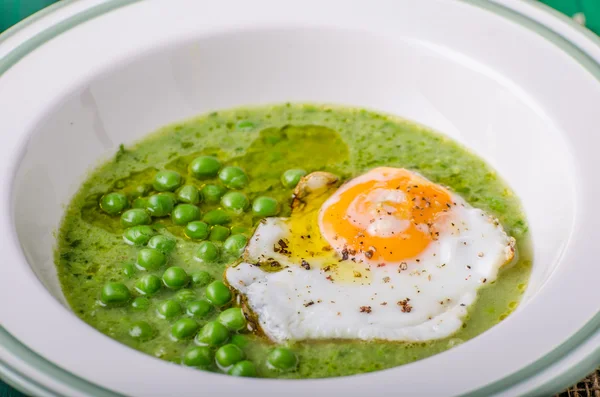Soup of young peas — Stock Image Soup of young peas Royalty Free Stock Photos