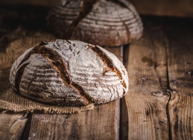 Ev yapımı ekşi ekmek.