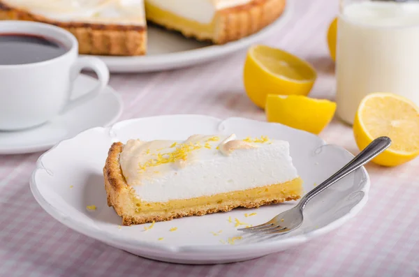 Bolo de queijo limão delicioso — Fotografia de Stock