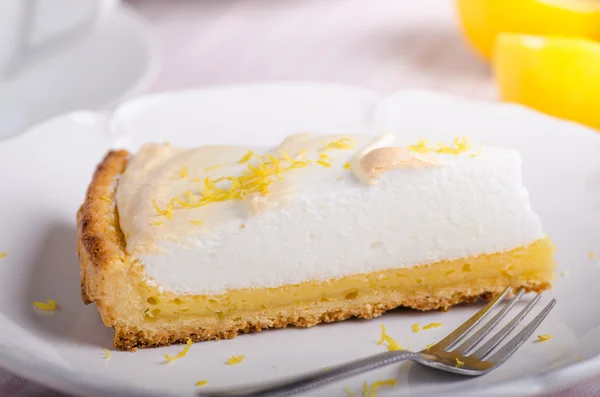 Bolo de queijo limão delicioso — Fotografia de Stock