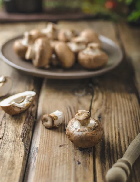 Homemade organic mushrooms — Stock Photo, Image