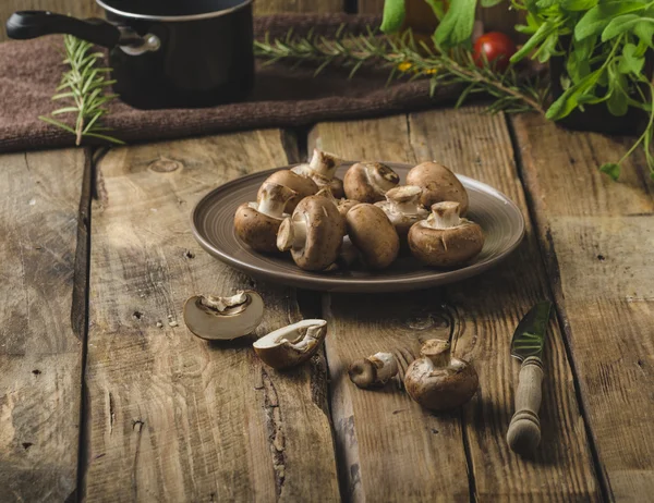 Homemade organic mushrooms — Stock Photo, Image