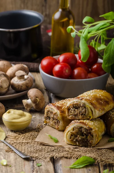 Worst Roll heerlijk recept — Stockfoto