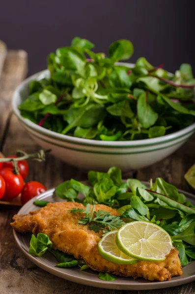 Ware Weense schnitzel — Stockfoto