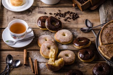 Eski stil donuts rustik tarzı